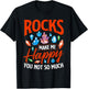 Rocks Make Me Happy - Rock Collector Geode Hunter Geology T-Shirt - T-Shirt | Black