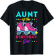 Aunt of the Birthday Girl Roller Skates Bday Skating Theme T-Shirt - T-Shirt | Black