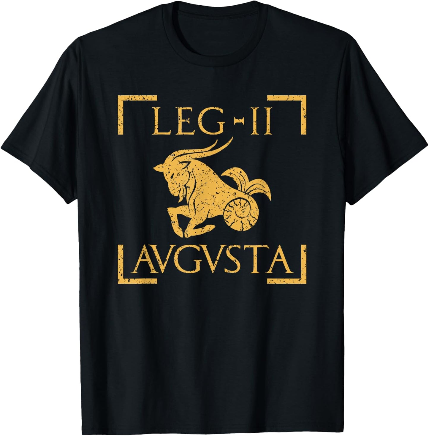 Legio II Augusta Capricornus Emblem Roman Legion T-Shirt - T-Shirt | Black