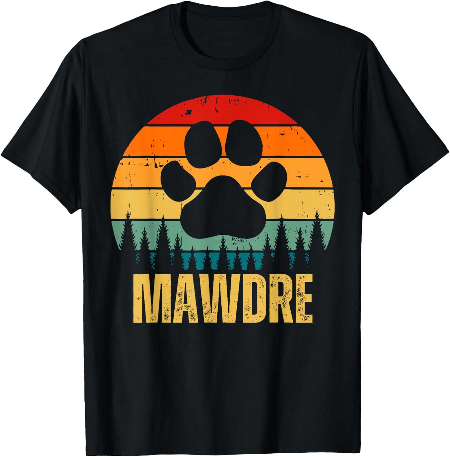 Mawdre Funny Cat Mom Dog Mom Mother's Day For Mom Pun T-Shirt - T-Shirt | Black