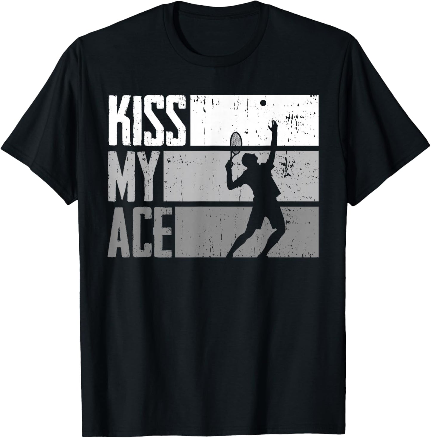 Sport Kiss My Ace Tennis T-Shirt - T-Shirt | Black