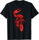 Crab Riding A Bicycle Vintage Cycling Biking Crab Biker T-Shirt - T-Shirt | Black