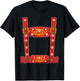 Oktoberfest Lederhosen Suspenders Germany Octoberfest T-Shirt - T-Shirt | Black