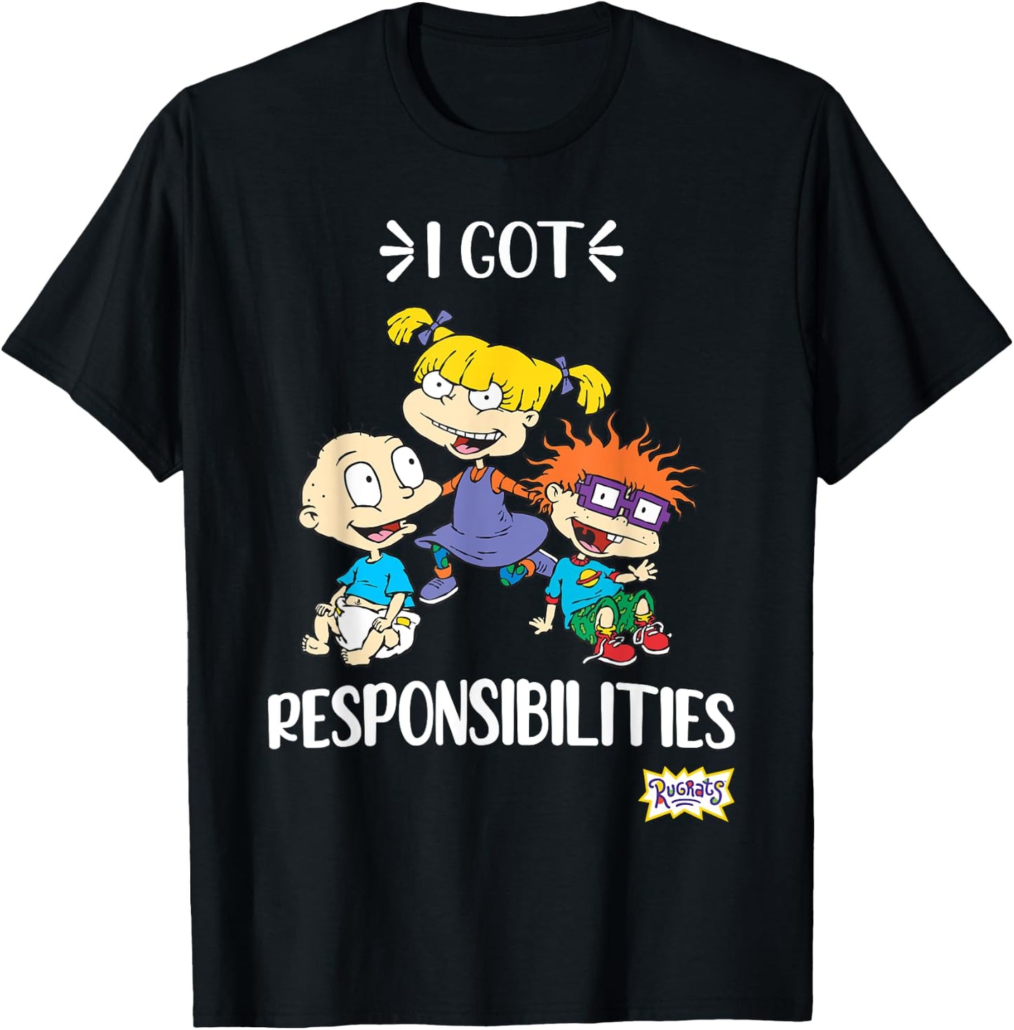 Mademark x Rugrats - Funny Angelica Quote Rugrats T-Shirt - T-Shirt | Black