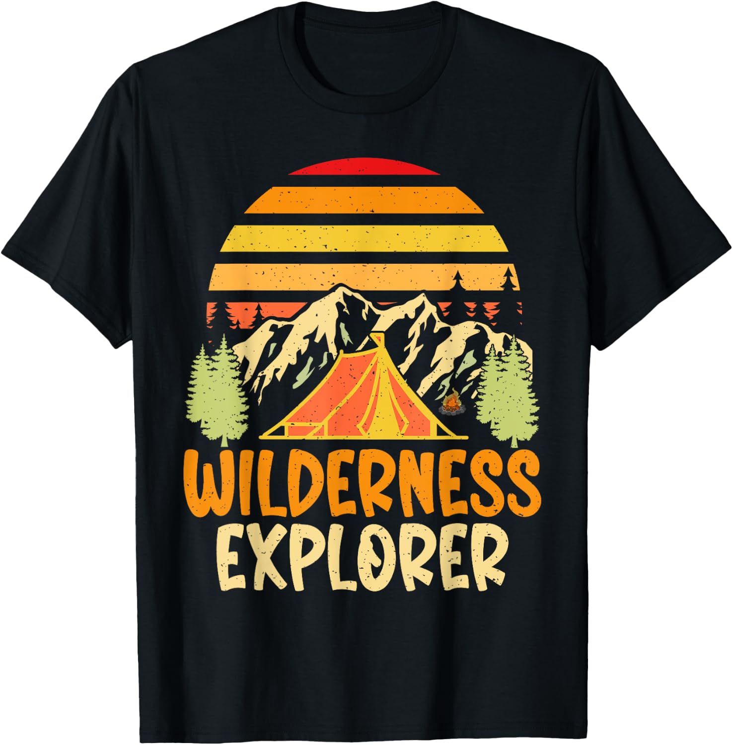 Wilderness Explorer Hiking T-Shirt - T-Shirt | Black