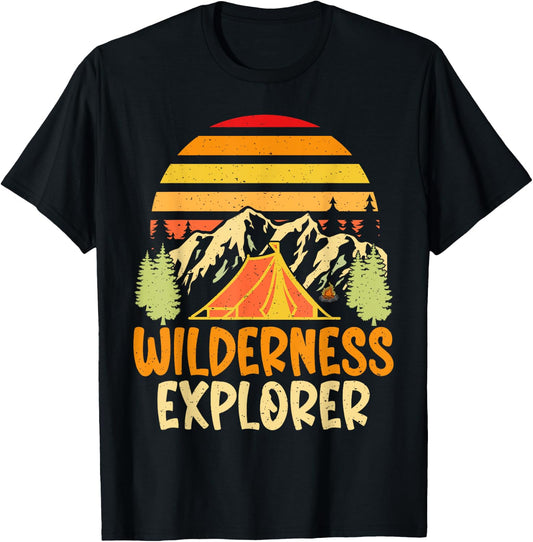 Wilderness Explorer Hiking T-Shirt - T-Shirt | Black