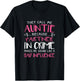Call Me Auntie Because Funny Partner In Crime Aunt Gift T-Shirt - T-Shirt | Black