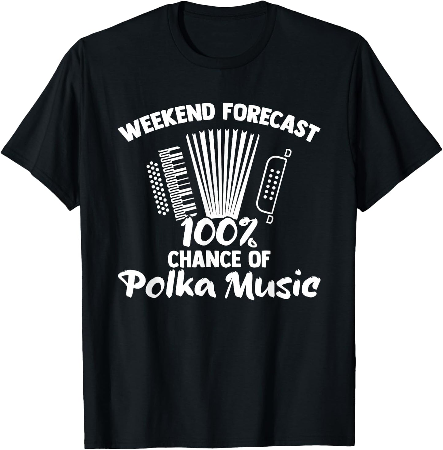 Funny Polka Party Accordion Player Polka Dance Polka Music T-Shirt - T-Shirt | Black