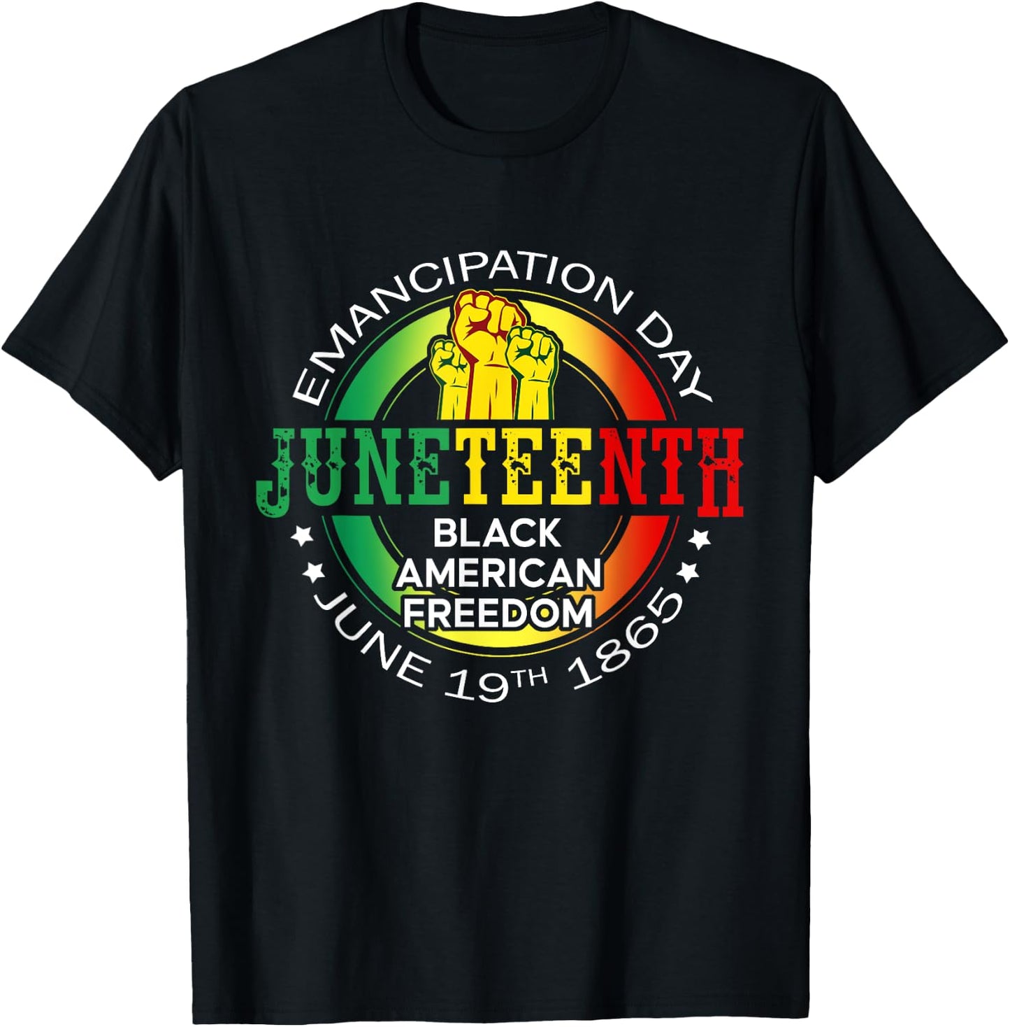 Juneteenth African American Freedom 1865 Black History Month T-Shirt - T-Shirt | Black