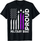 Proud Military Brat Military Child Month Purple Up T-Shirt - T-Shirt | Black