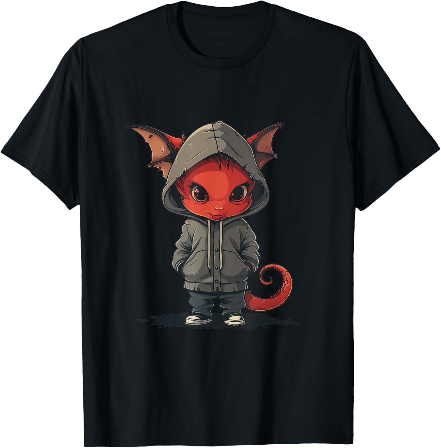 Devil as a child, little demon, troublemaker, rascal T-Shirt - T-Shirt | Black
