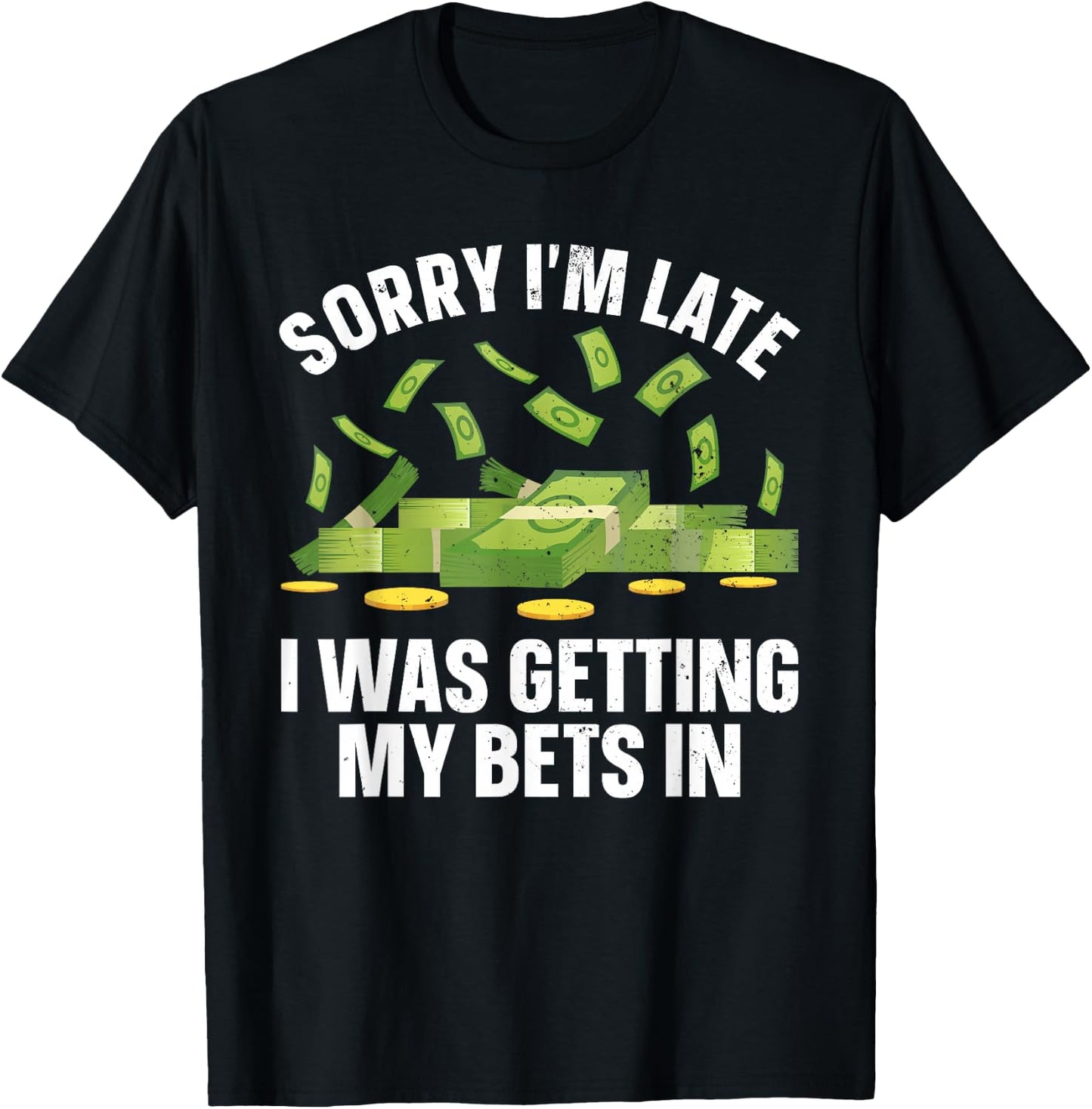 Funny Sports Betting Design Women Sports Gambling T-Shirt - T-Shirt | Black