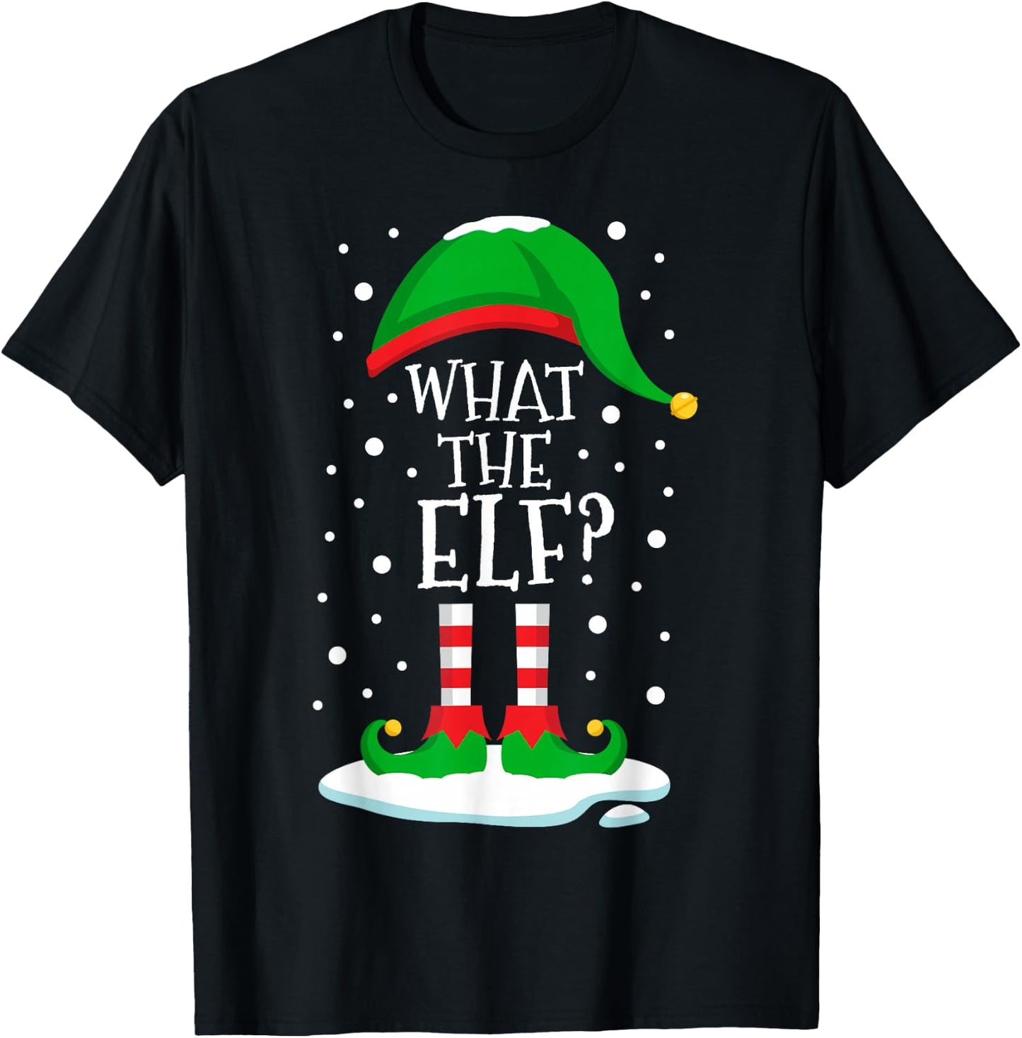 What The Elf Christmas Family Matching Xmas Group Funny T-Shirt - T-Shirt | Black