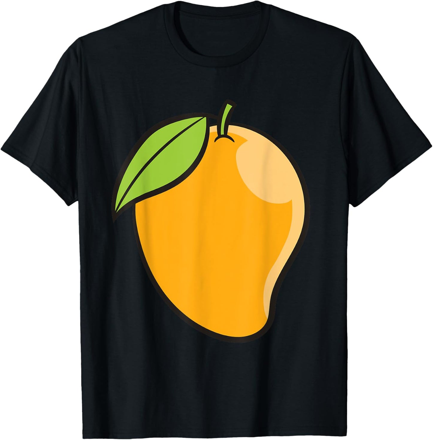 Mango Costume Lazy Halloween Costume Funny Mango T-Shirt - T-Shirt | Black