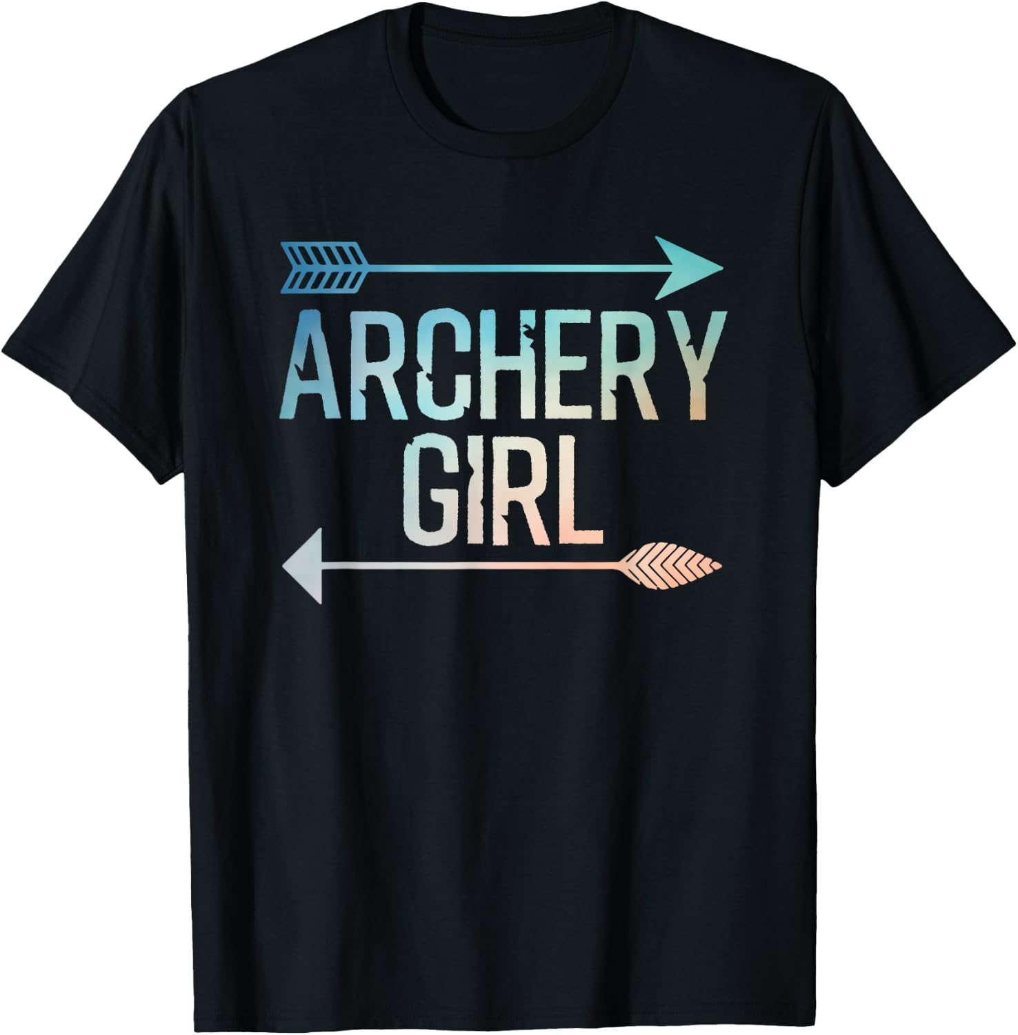 Cool Archery Art for Girls Women Crossbow Bow Hunting Archer T-Shirt - T-Shirt | Black