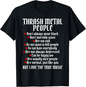 Thrash Metal Concert Band Music Genre Thrash Metal T-Shirt - T-Shirt | Black