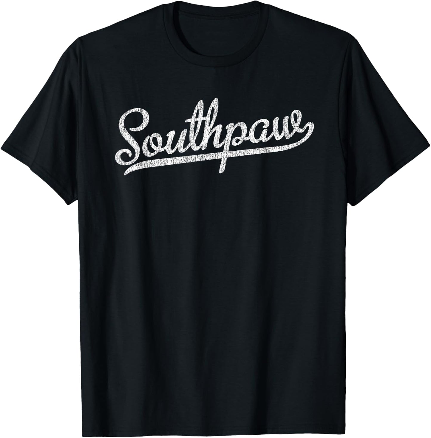 Southpaw Baseball Shirt Left Handed Gift T-Shirt - T-Shirt | Black