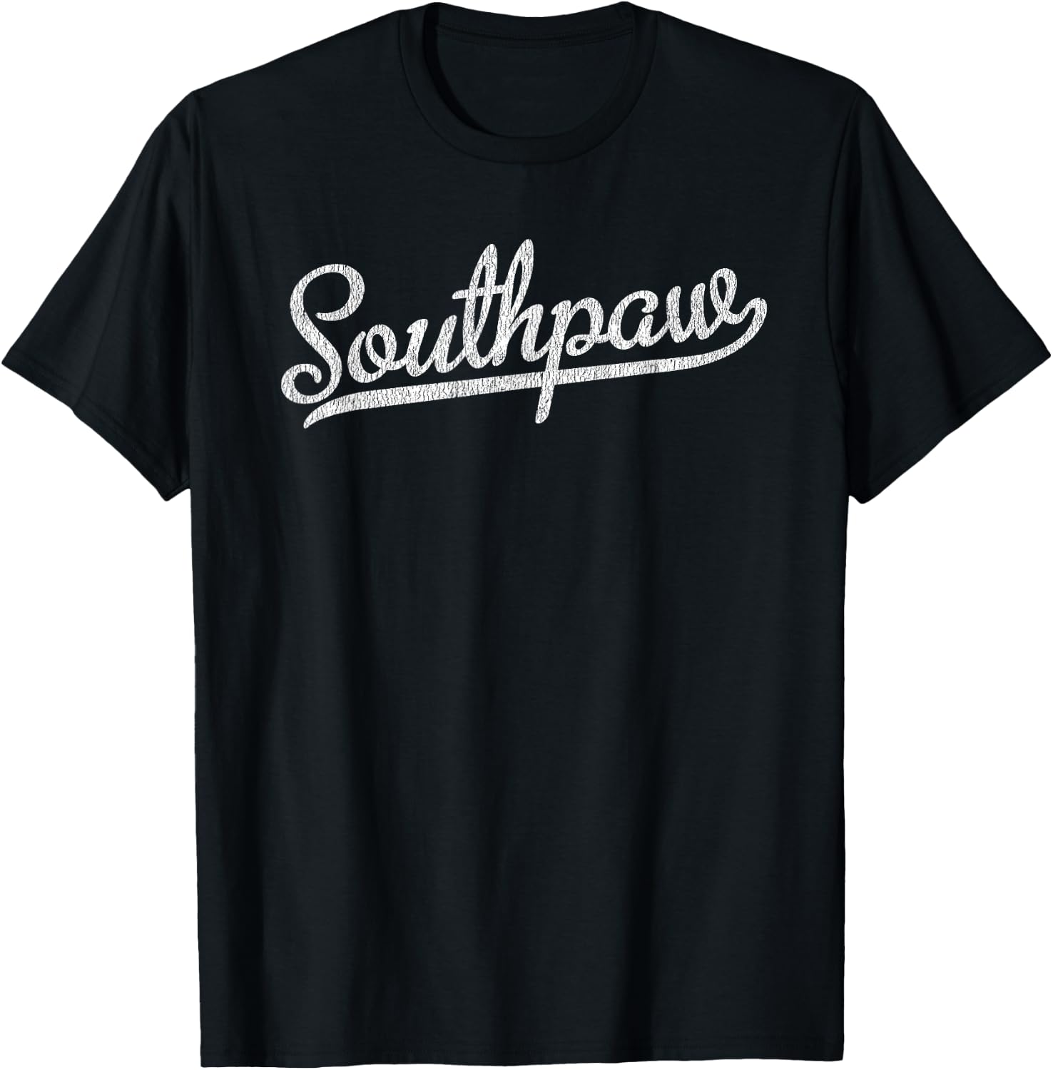 Southpaw Baseball Shirt Left Handed Gift T-Shirt - T-Shirt | Black