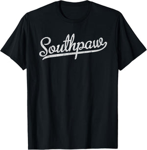 Southpaw Baseball Shirt Left Handed Gift T-Shirt - T-Shirt | Black