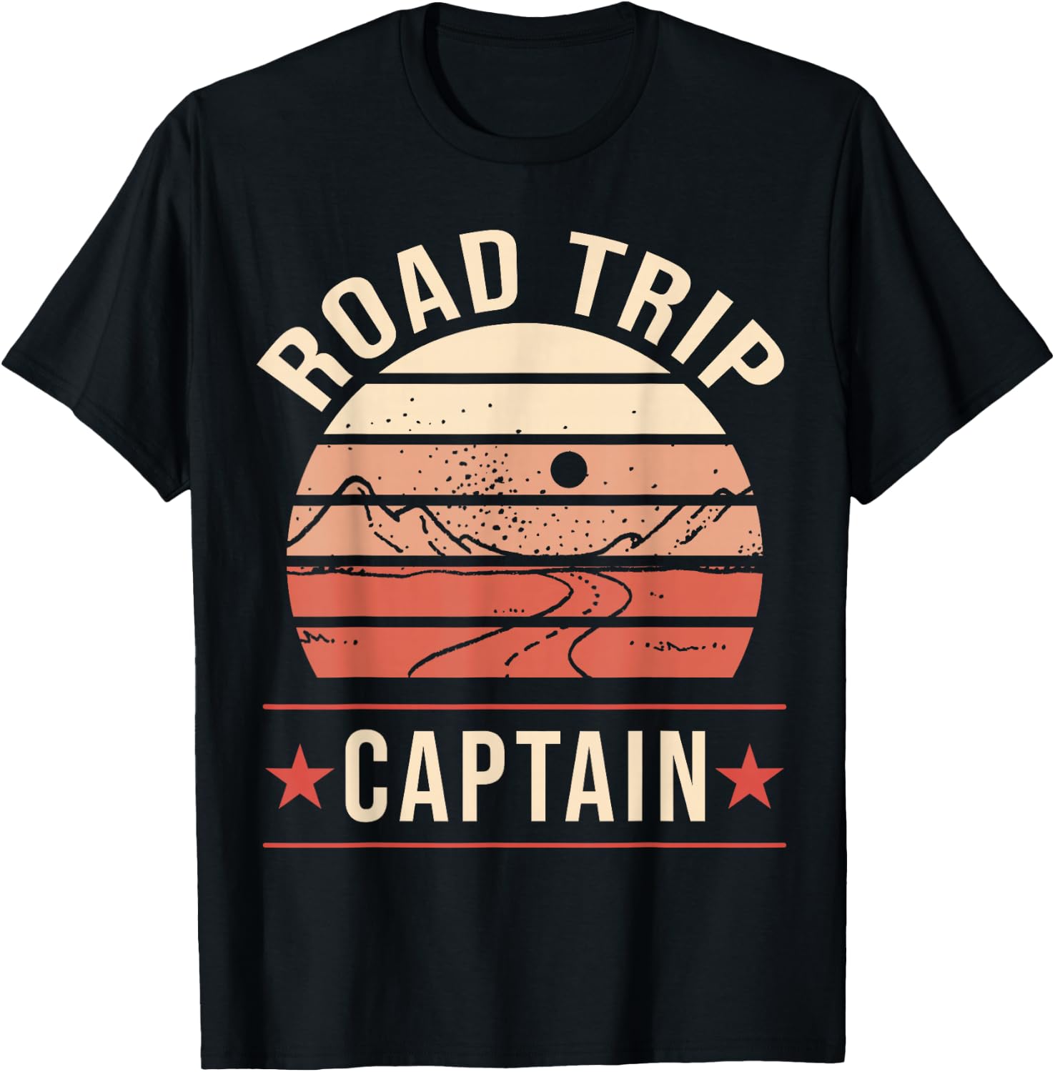 Road Trip Captain T-Shirt - T-Shirt | Black