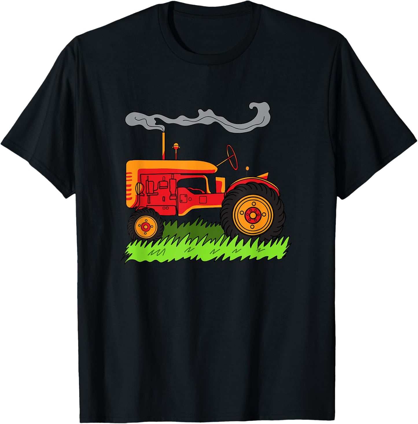 Tractor apparel Women Boys & Girls Farm Equipment T-Shirt - T-Shirt | Black