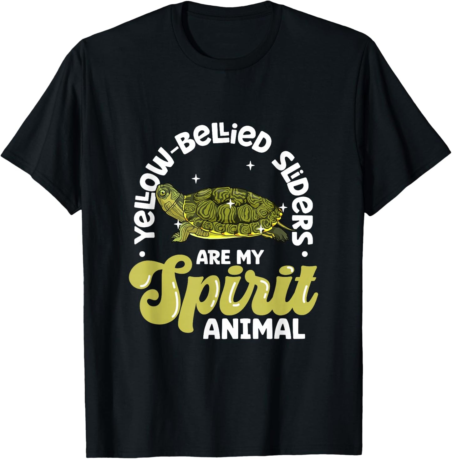 My Spirit Animal Yellow Cheek Jewellery Turtle T-Shirt - T-Shirt | Black