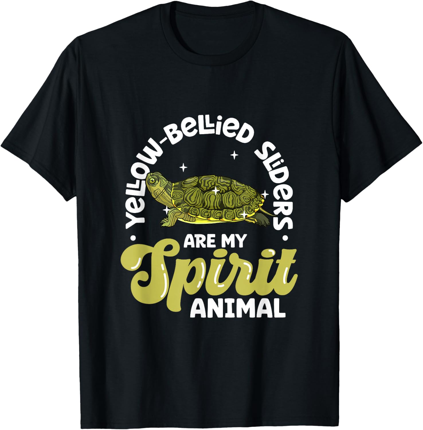 My Spirit Animal Yellow Cheek Jewellery Turtle T-Shirt - T-Shirt | Black