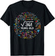 Square Root Of 361 19th Birthday 19 Year Old Gifts Math Bday T-Shirt - T-Shirt | Black