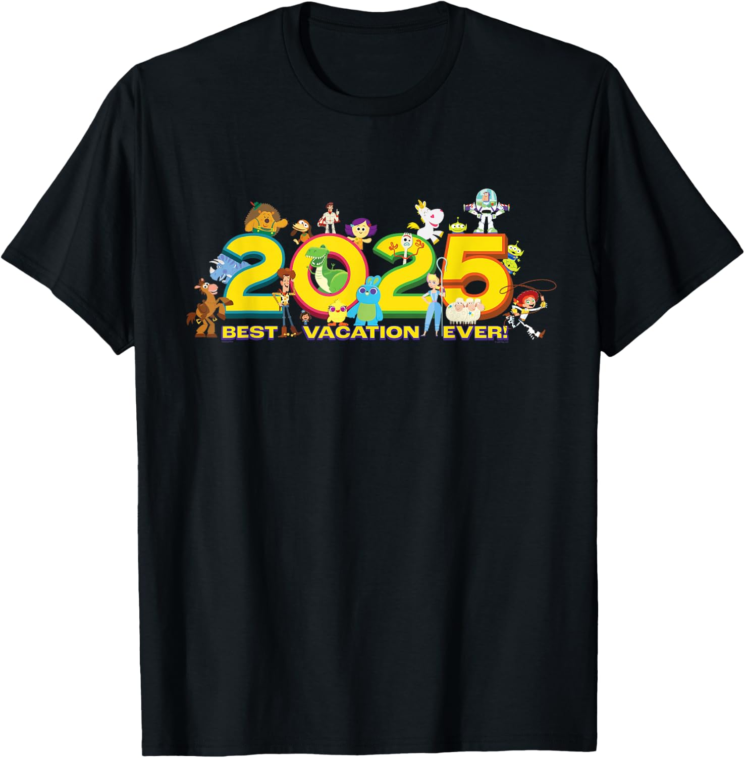 Disney and Pixar’s Toy Story Trip Best Vacation Ever 2025 T-Shirt - T-Shirt | Black