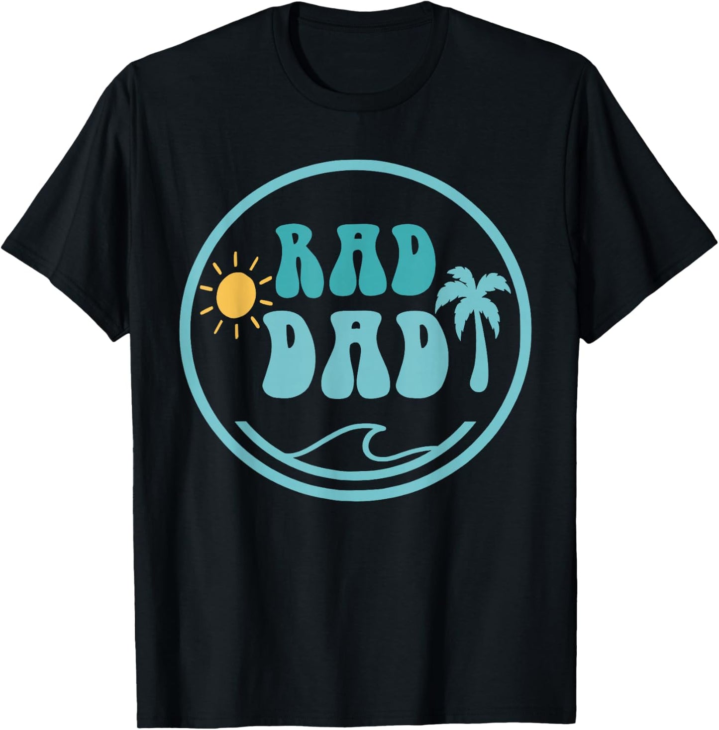 Rad Dad The Big One 1st Birthday Surf Family Matching T-Shirt - T-Shirt | Black