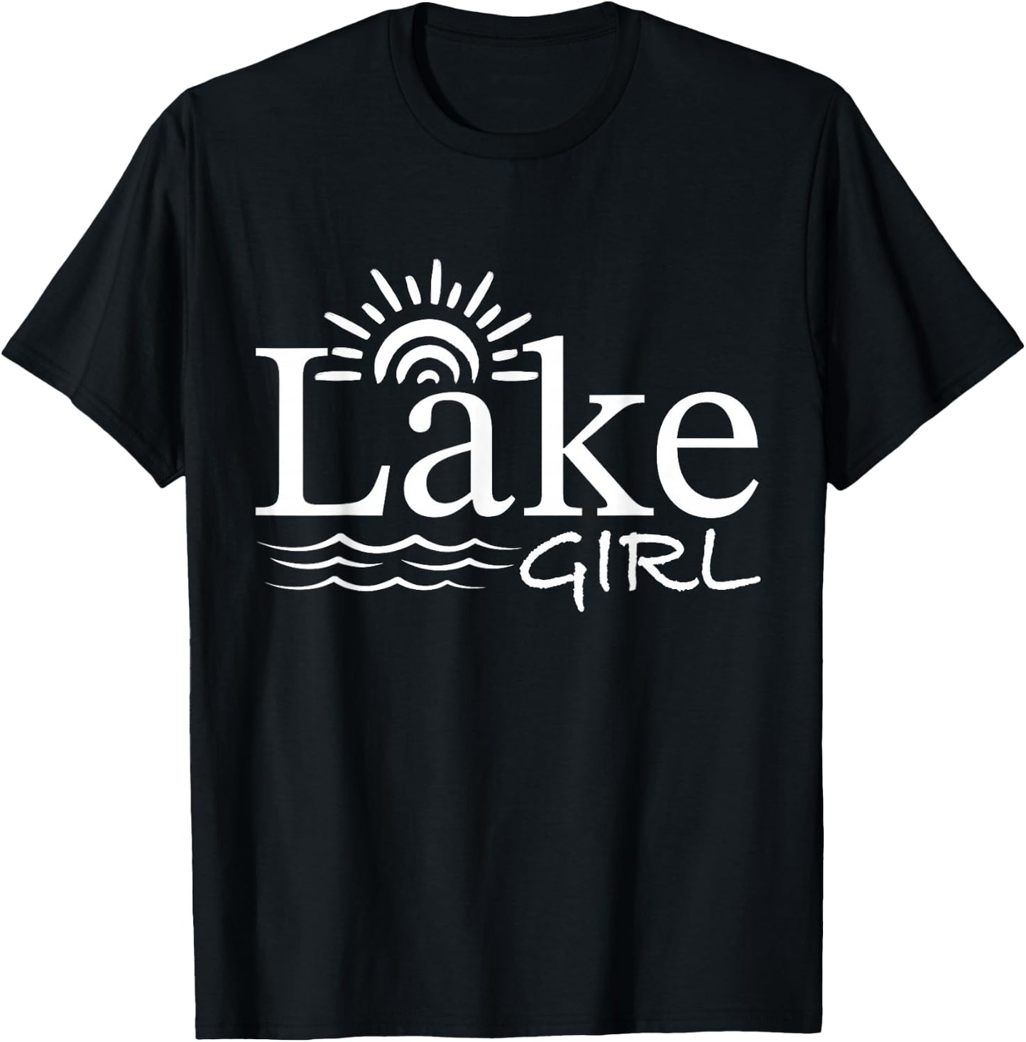 Vintage Lake Girl Lake Life T-Shirt - T-Shirt | Black