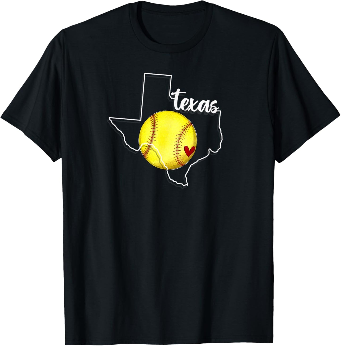 Texas Softball , Small, Black T-Shirt - T-Shirt | Black