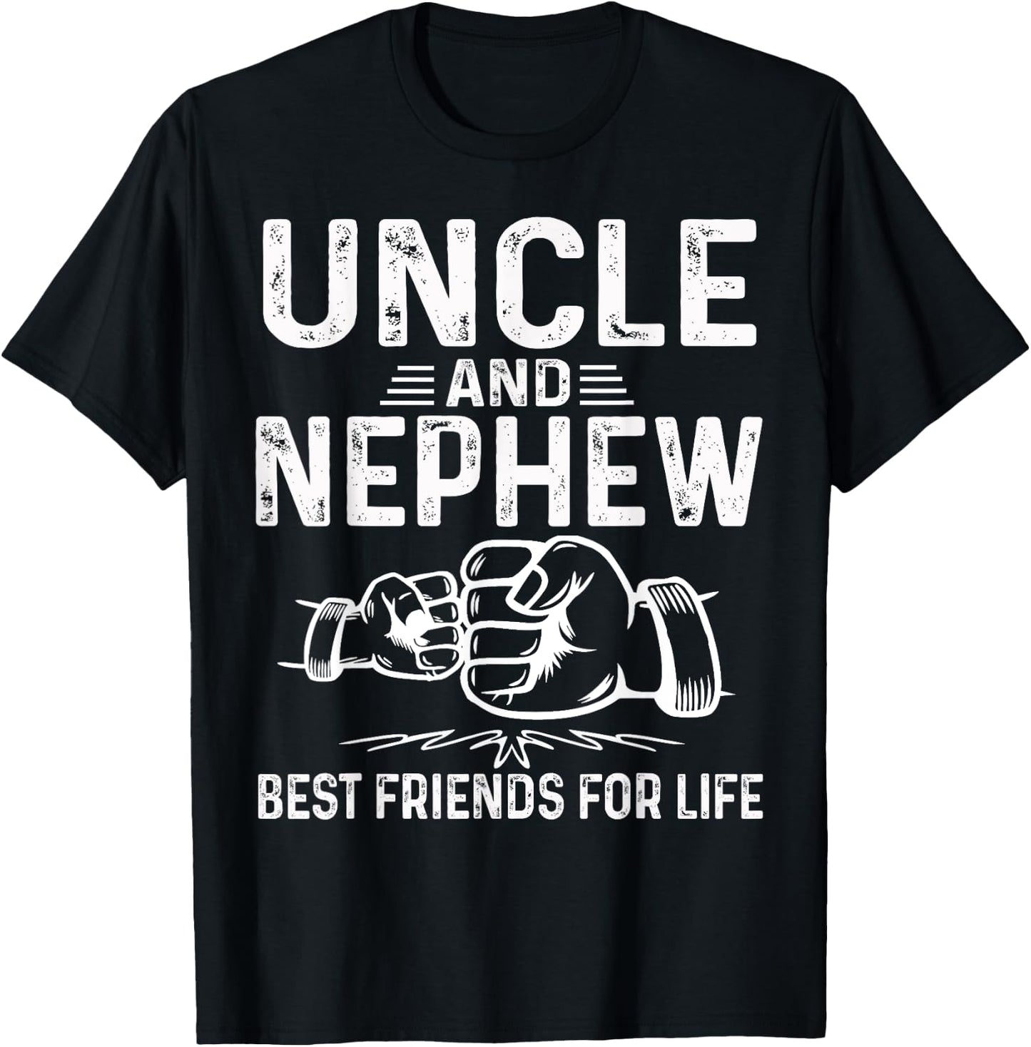 Uncle and nephew best friends for life Matching T-Shirt - T-Shirt | Black