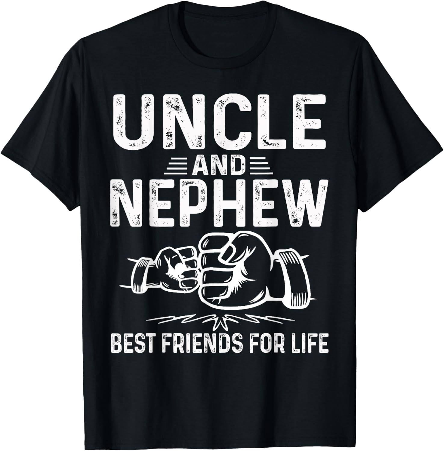 Uncle and nephew best friends for life Matching T-Shirt - T-Shirt | Black