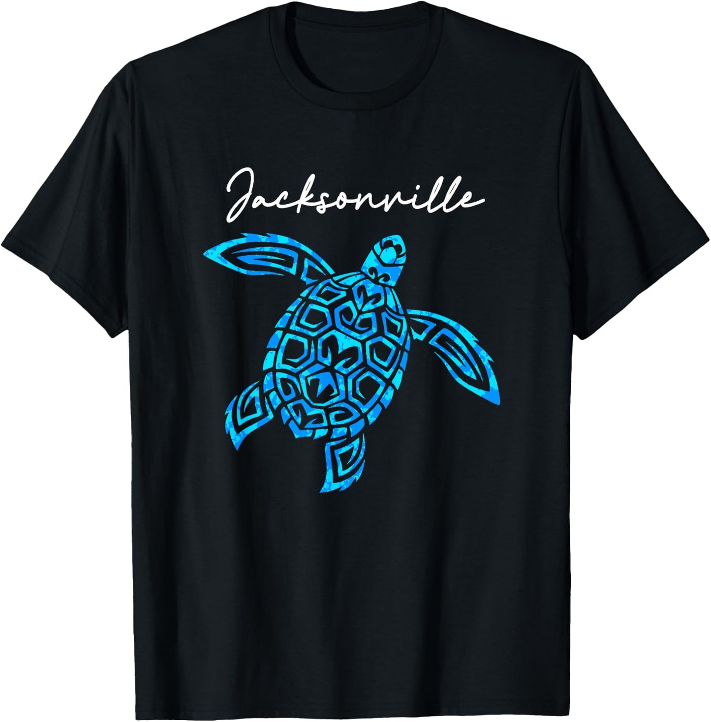 Jacksonville Florida Sea Turtle Vacation Souvenir Boys Girls T-Shirt - T-Shirt | Black