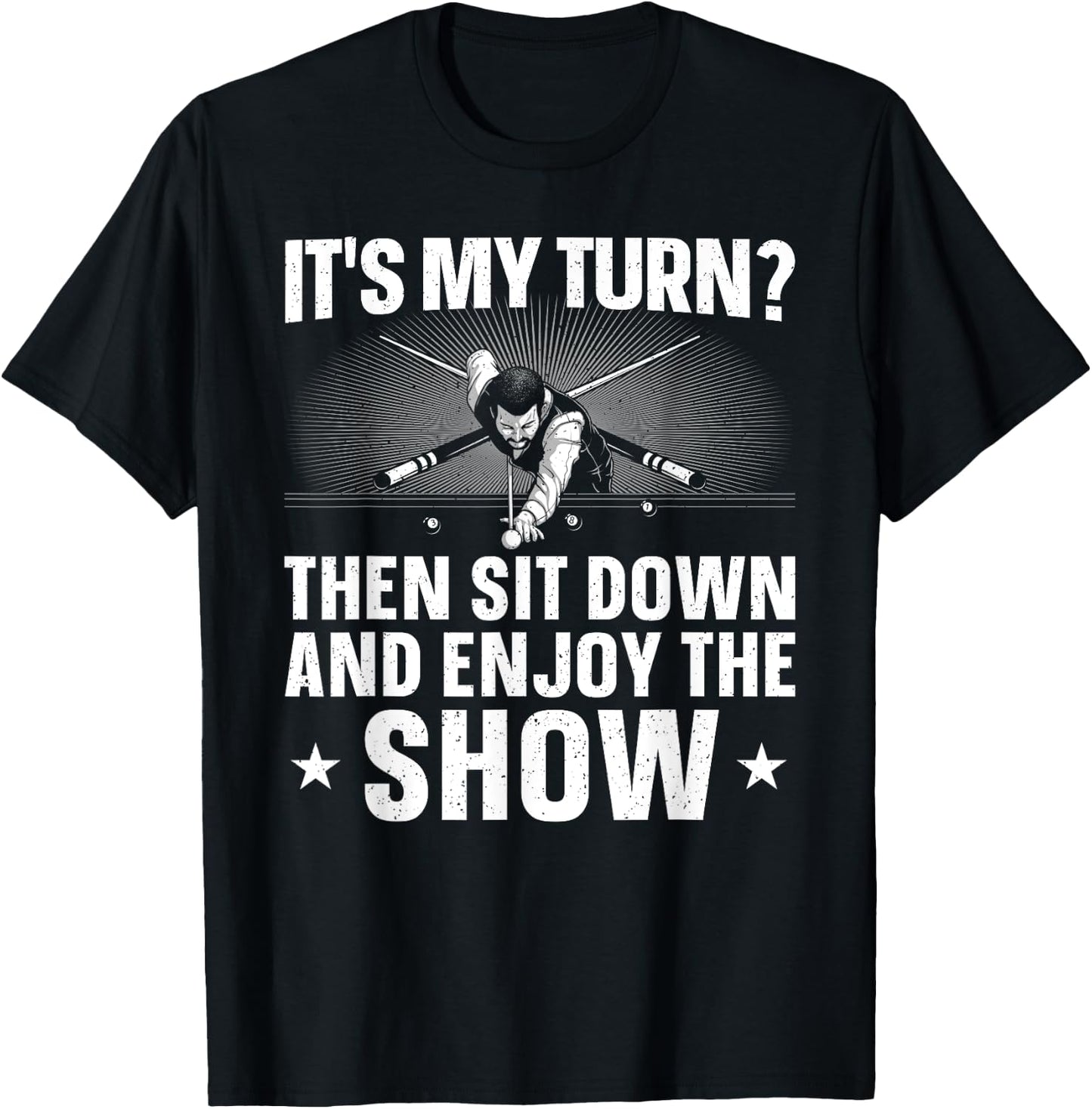 Funny 8 Ball Pool Design Women Pool Player Billiards T-Shirt - T-Shirt | Black