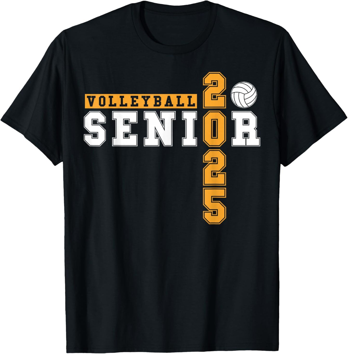 Volleyball Senior Night Volleyball Senior 2025 Graduation 8 T-Shirt - T-Shirt | Black