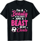 I'm A Beauty In The Streets And A Beast In My Cleats Soccer T-Shirt - T-Shirt | Black