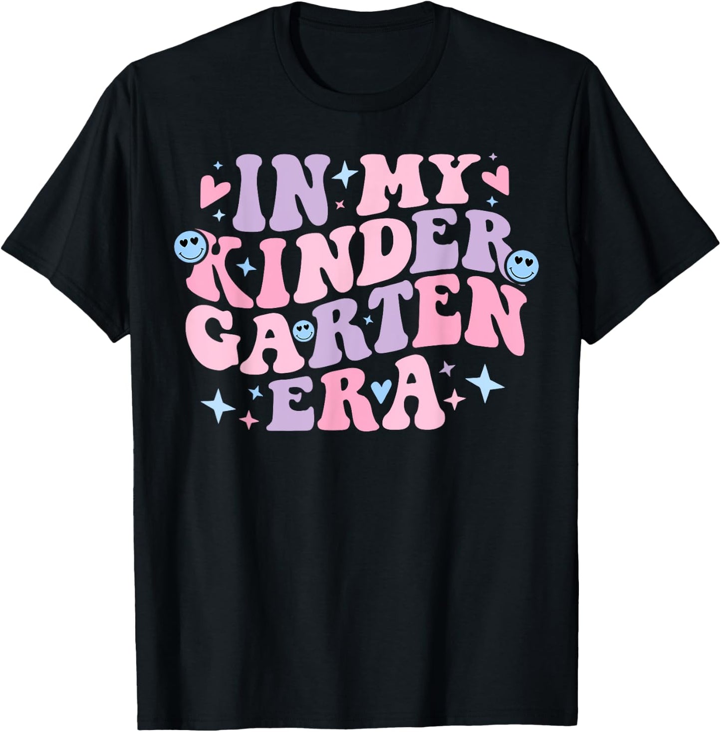 In My Kindergarten Era Groovy Back to School Teacher Student T-Shirt - T-Shirt | Black