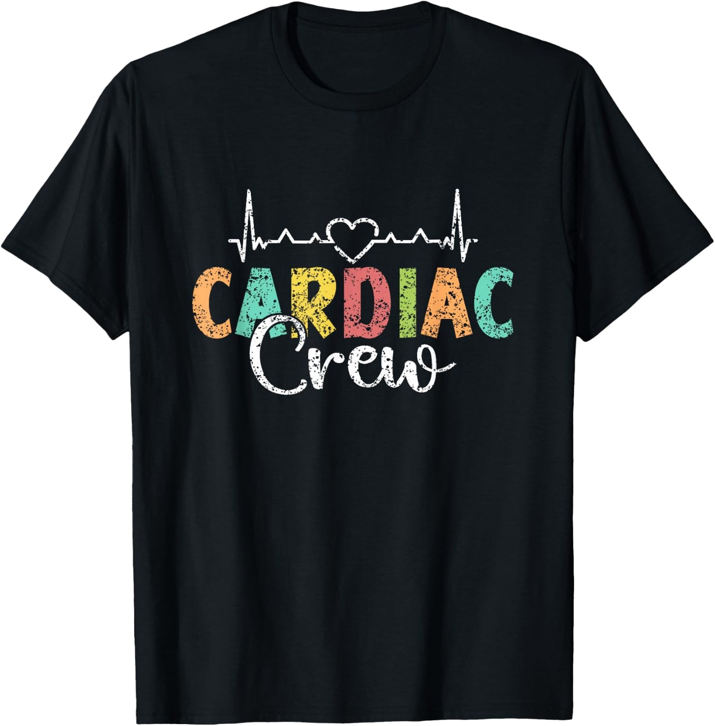 Heart Crew Nursing Cardiology Heart Nurse T-Shirt - T-Shirt | Black
