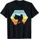Griffin Retro Vintage Sunset Lion Eagle Mythical Creature T-Shirt - T-Shirt | Black