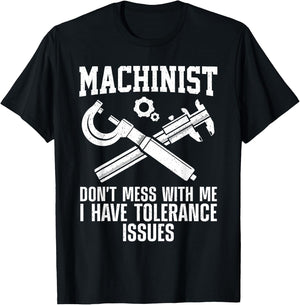 Funny Machinist Art Women Machine Operator Machinist T-Shirt - T-Shirt | Black
