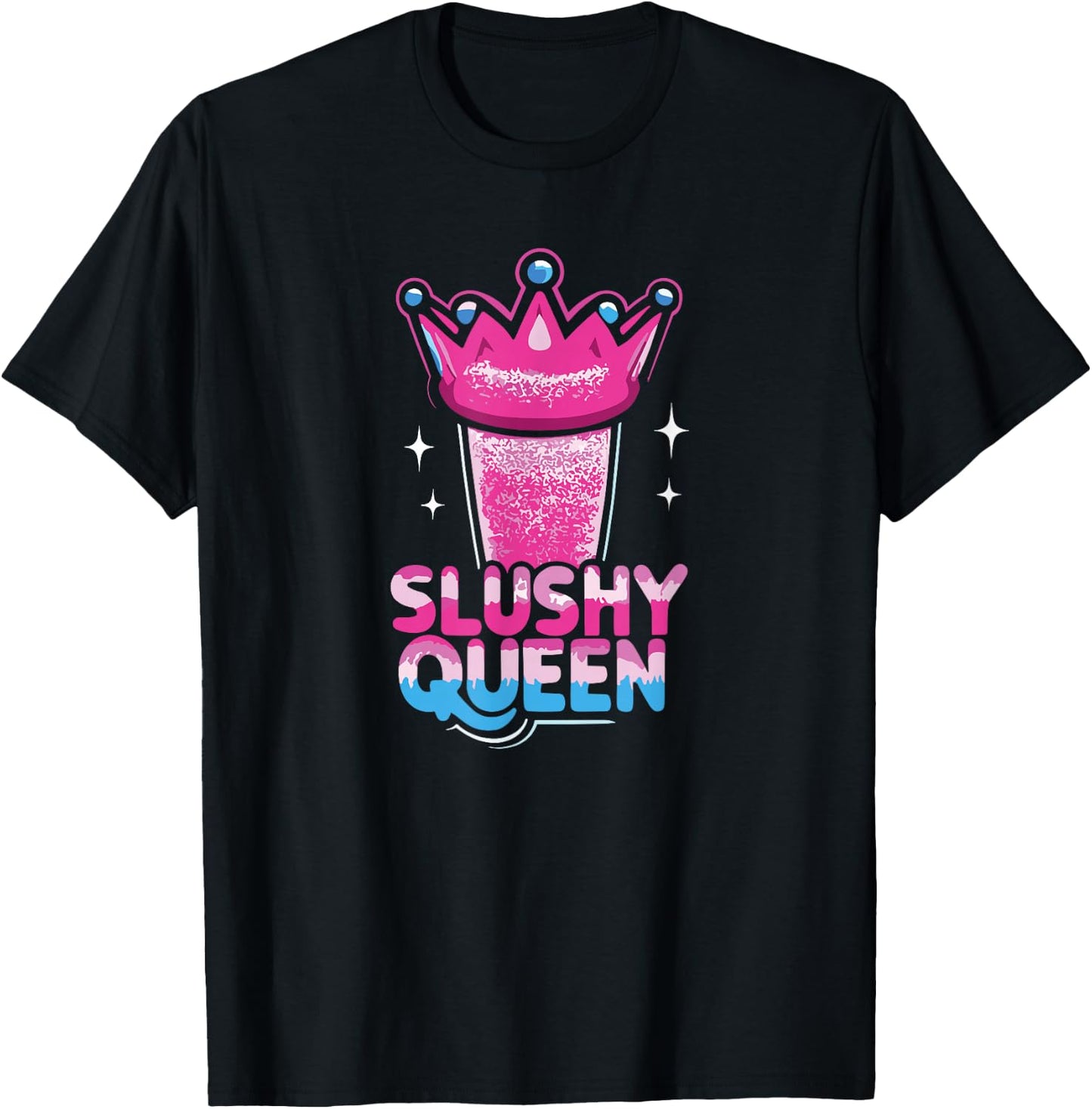 Slushy Queen Crowned in Frost T-Shirt - T-Shirt | Black