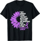 Pancreatic Cancer Awareness Purple Ribbon I am the Storm T-Shirt - T-Shirt | Black