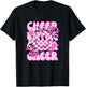Cute Retro Happy Cheer Cheerleader Tumbling T-Shirt - T-Shirt | Black