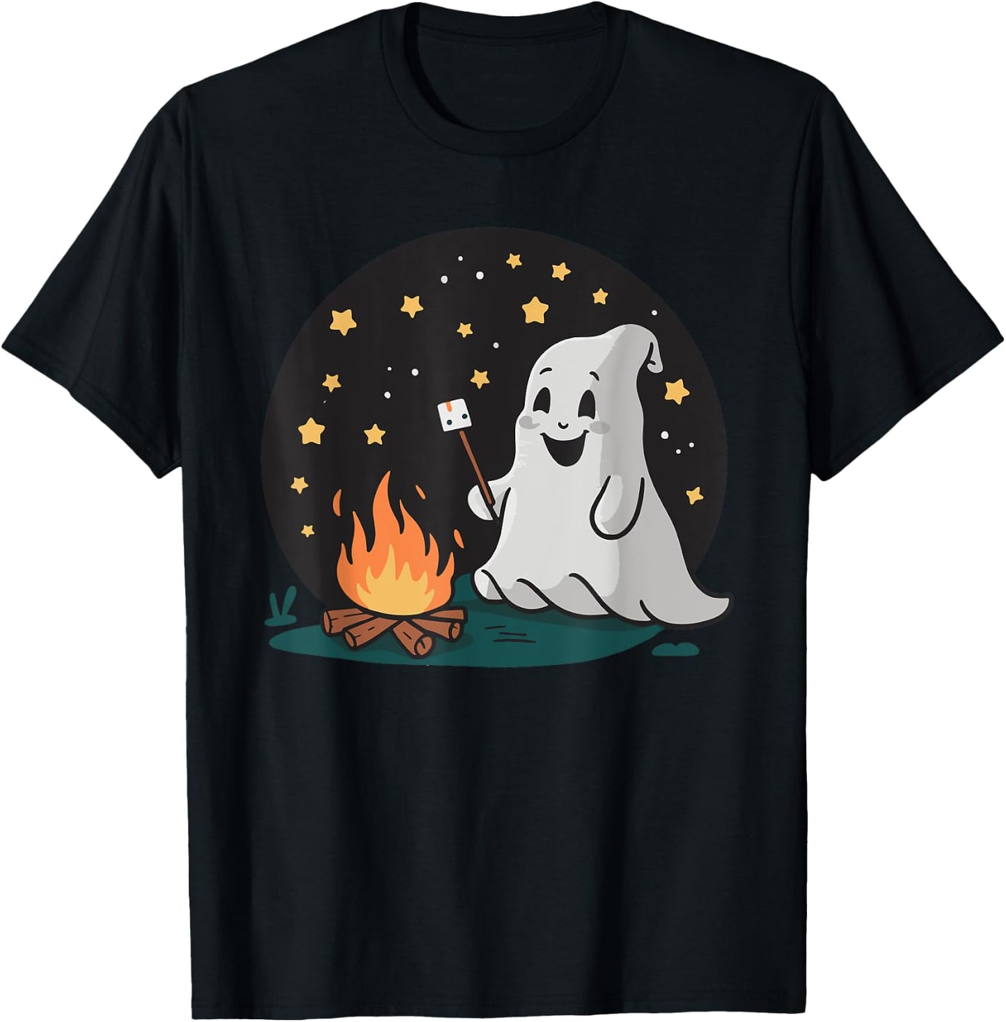 Ghost Camping T-Shirt - T-Shirt | Black