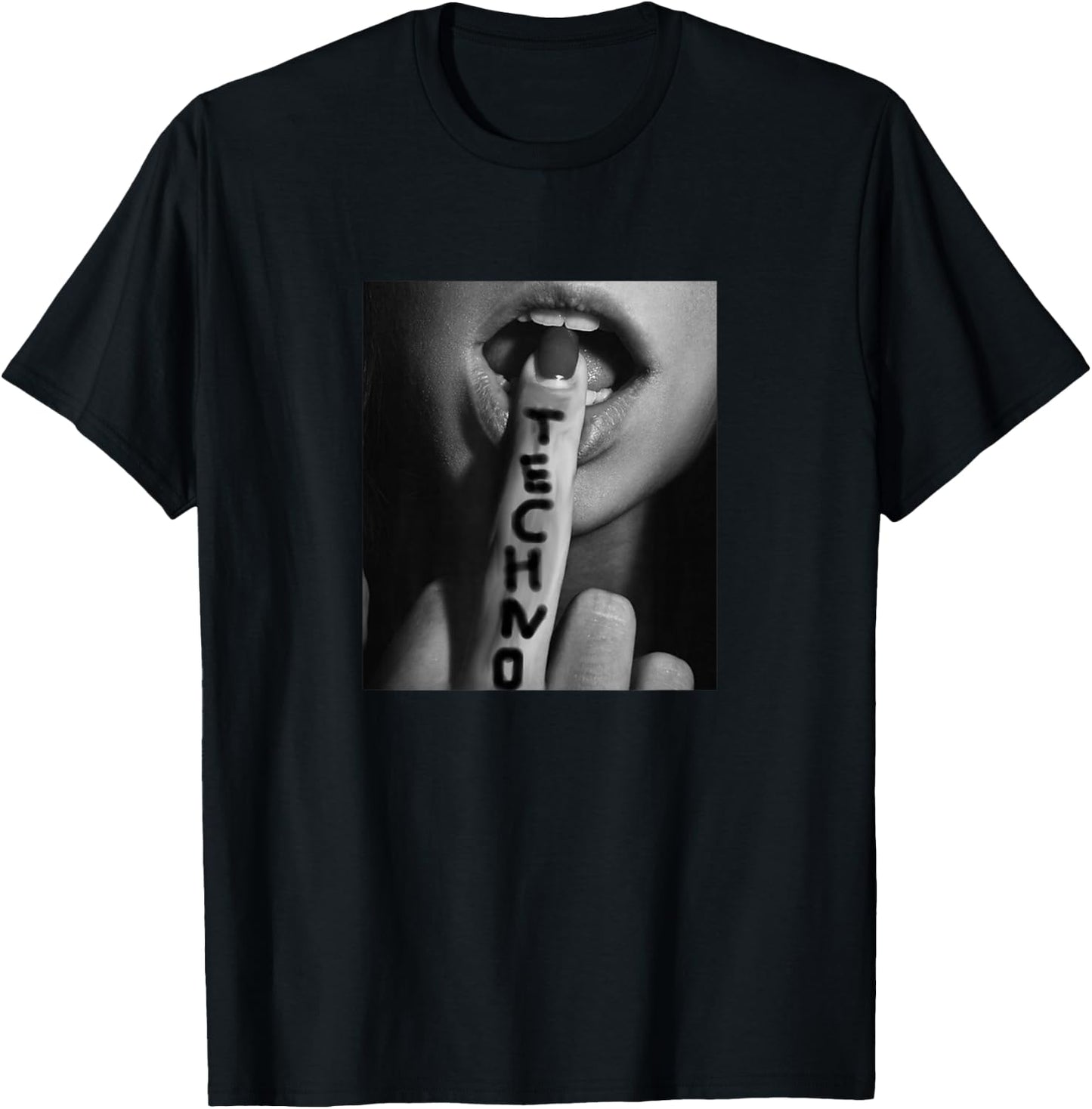 Hot Techno , Sexy Design, Techno Rave T-Shirt - T-Shirt | Black