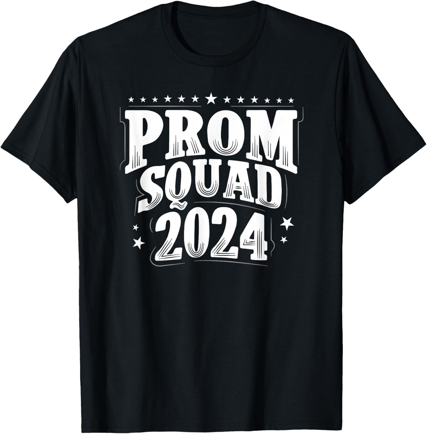 Prom Squad 2024 Graduate Prom Class of 2024 T-Shirt - T-Shirt | Black