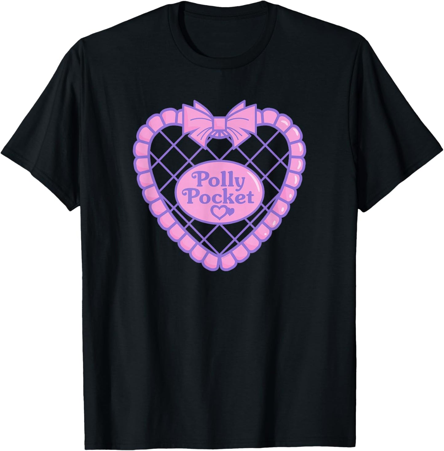 Polly Pocket - Heart Logo T-Shirt - T-Shirt | Black