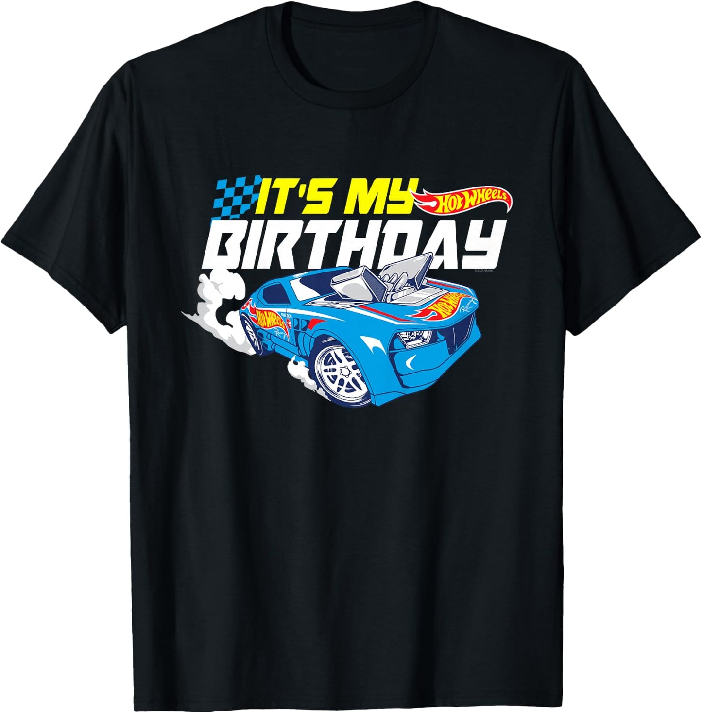 Kids Hot Wheels It's My Birthday Go Fast T-Shirt - T-Shirt | Black
